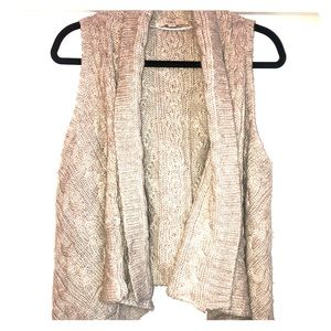 Anne Taylor LOFT chunky woven knit sweater vest